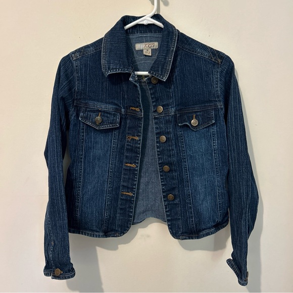 26 Red Sugar Denim Jacket Women’s Medium Blue Vintage 90’s Embroidered Logo - Picture 2 of 8